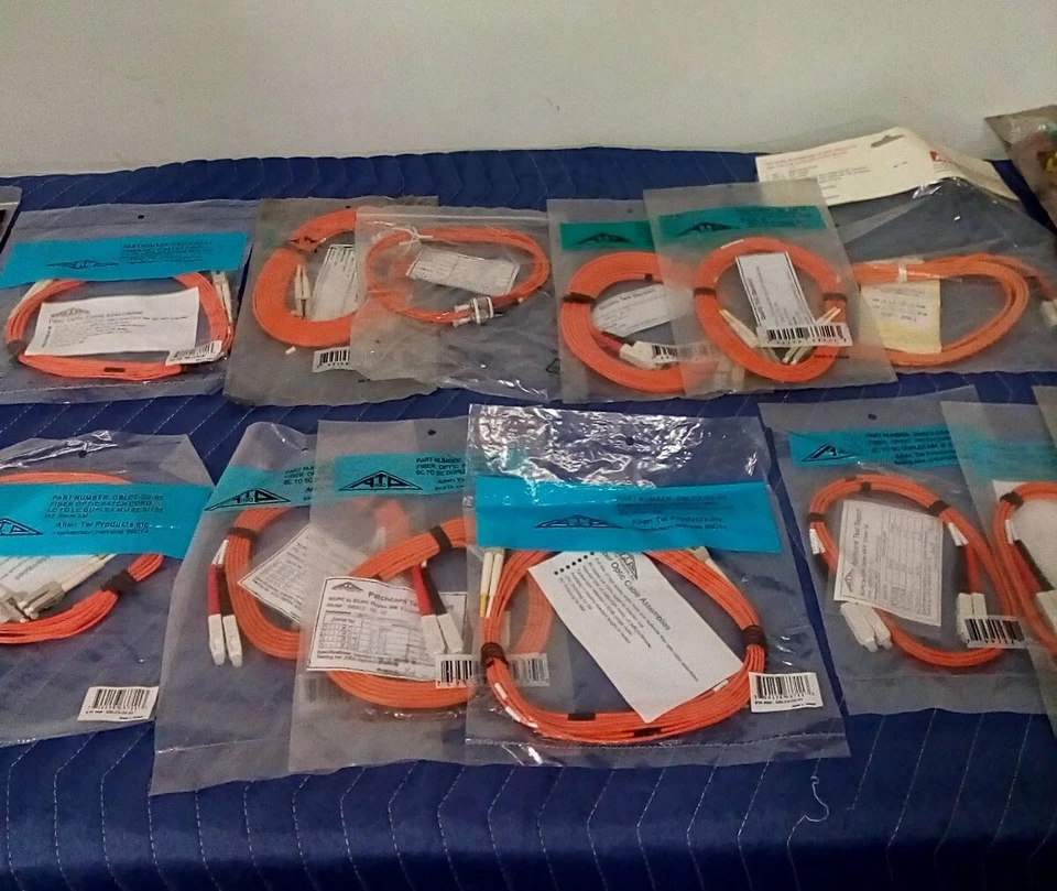 *LOT OF 20*NEW Allen Tel Various Fiber Optic Cable Assembly Patch Cord - Image 3 of 4