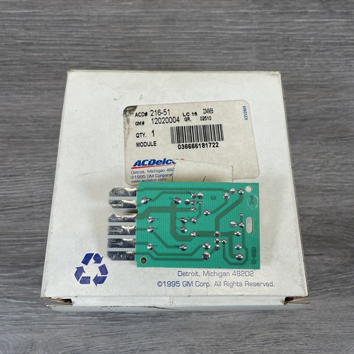 ACDelco 0521K2 GM 12020004 NORS Driver Lamp Circuit Module For Cadillac Buick