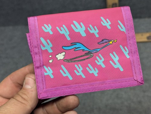Vintage Road Runner Looney Tunes Pink Wallet 1989 Retro Cool - Picture 4 of 6