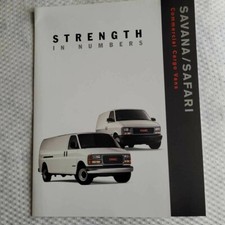GMC Savana Safari Commercial Cargo Vans Sales Brochure Catalog 2500