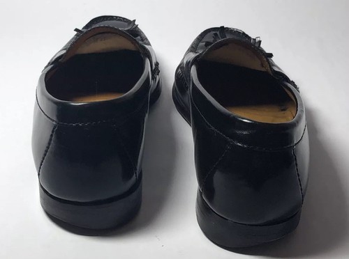 Cole Haan Herren Schwarz Leder Pinch Quaste Halbschuhe 03506 Slipper Elegant Schuh 10 D - Bild 2 von 7
