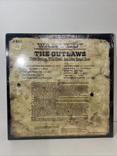 New Waylon Jennings, Willie Nelson, Wanted! The Outlaws Demo Rare Sealed - Picture 5 of 12