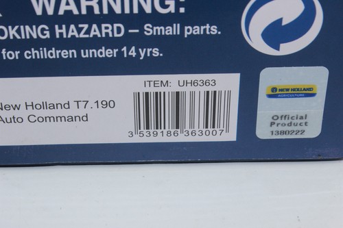 !! Sale !! Uh 6363 New Holland T7 190 Tractor Gauge 1 Auto Command 1:32 New OVP - Picture 2 of 8