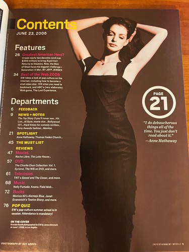 June 23, 2006 Issue Entertainment Weekly Superman Brandon Routh  #65 - Picture 3 of 4