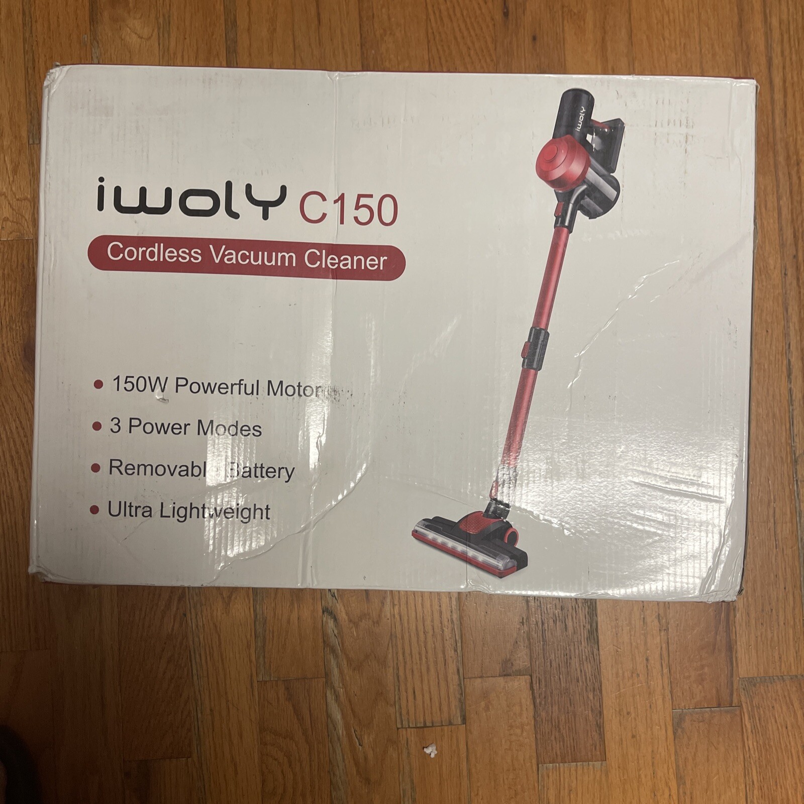 IWOLY C150 CORDLESS Stick VACUUM CLEANER RED Rechargeable New eBay