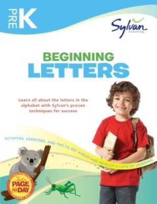 Pre-K Beginning Letters (Sylvan Workbooks) (Language Arts Workbooks) - GOOD