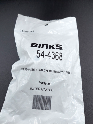 Binks 54-4368 Head Insert MACH 1G Gravity Feed *NEW* - Picture 7 of 7