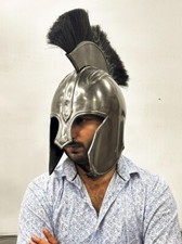Authentic Medieval Costume Troy Greek Achilles Greek Spartan Warrior Helmet New