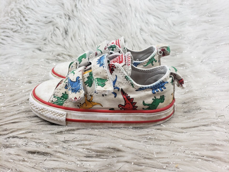 Кроссовки CONVERSE ALL STAR 76713C Dinosaur легкие белые детский размер США 7 ЕВРО 23 - Изображение 2 из 4