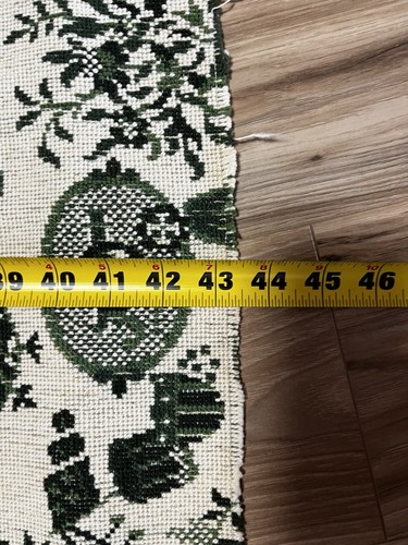 GOBELIN Stoff Blumen Teekanne Polsterung grün weiß 53" x 43" - Bild 6 von 9