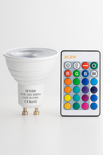 RGB GU10 LED Light Bulbs Remote Control Colour Change Dimmable Spot Light Bulb Y - Picture 3 of 9