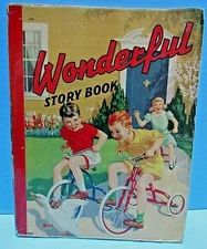 VINTAGE "WONDERFUL STORY BOOK" WITH 4 CLASSIC STORIES FOR CHILDREN #486 ~ VG