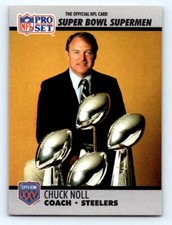 1990-91 Pro Set Super Bowl XXV Silver Anniversary Commemorative #29 Chuck Noll