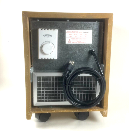 SUNHEAT SH-1500 Watt Infrared Heater Quartz Electric Oak Floor Space Thermostat - Picture 8 of 16