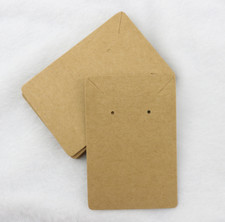 20pcs Natural Kraft Necklace Earring Display Cards 2.3 x 3.5 Inch