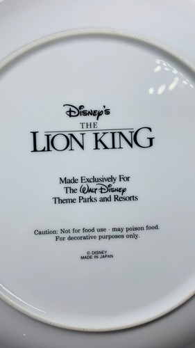 Walt Disney Parks & Resort Der König der Löwen Mufasa Nala Simba Deko Teller Kunst - Bild 5 von 6
