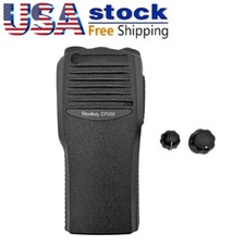 Repair Front Housing Cover Case for CP200 Two Way Radios black Knob label