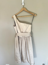 White by Vera Wang Champagne/Beige Color Cocktail/Bridesmaid Dress Size 6