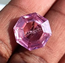Natural Pink Sapphire 13.15 Carat Hexagon Cut EGL Certified Loose Gemstone 4DAK