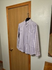 IZOD NWT Medium Multi-Color w/Checked Print Long Sleeve Button-Front Shirt