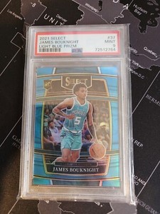 2021 Select James Bouknight Light Blue Prizm /299 Rookie RC PSA 9 #37 Hornets 