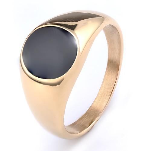 signet Rings For Men Stainless Steel Biker Rings For Men And Women 5-13 Size Sil - 第 5/24 張圖片