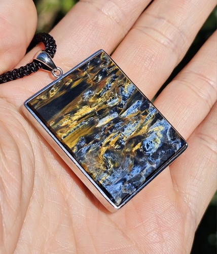 Top Quality Large Pietersite Pendant Necklace - Picture 5 of 12