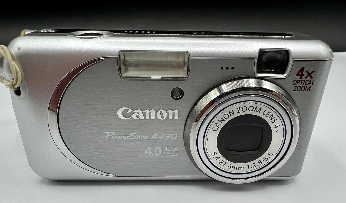Canon PowerShot A430 4.0MP Digital Camera Silver For PARTS OR