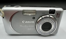 Canon PowerShot A430 4.0MP Digital Camera Silver For PARTS OR REPAIR