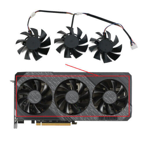 Cooling Fan For ASUS GTX 1660 RX5700 RX5700XT 1660Ti RX 5700 XT TUFX3 FD8015U12D - Bild 1 von 11