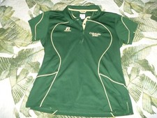 WOMENS COLORADO STATE RAMS GOLF POLO SHIRT DRI-POWER RUSSELL ATHLETIC