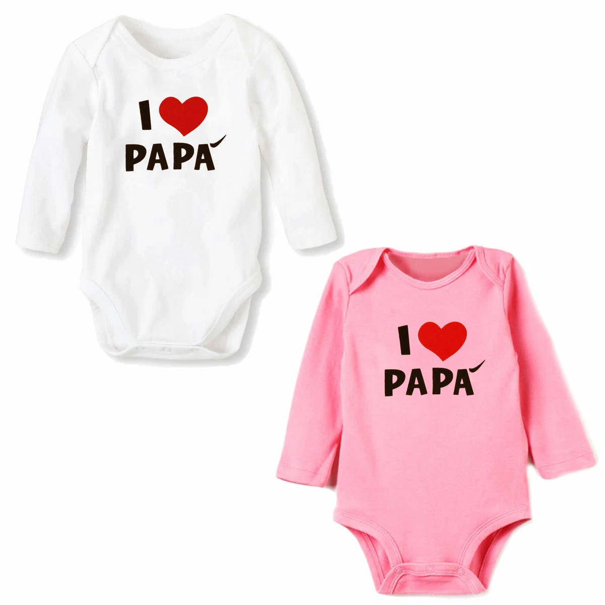 Body neonata bimbo bimba pagliaccetto manica lunga I love Pap