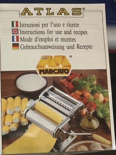 Atlas Pasta Maker Machine Italy Marcato W/ 150mm VillaWare 170 Classic Italian - Picture 6 of 7