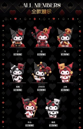 New Toptoy Sanrio Kuromi 8 Desighs 1 Secret Blind Box Poker Kingdom Series - Picture 4 of 25