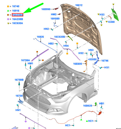 NEU FORDMUSTANG MK6 MOTORHAUBEN 2170571 SEITENDICHTUNGS DICHTUNG LINKS ORIGINAL - Imagen 11 de 11