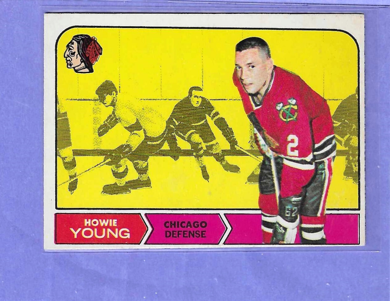1968-69 O-PEE-CHEE Set Break Dennis Hull HOF Chicago Black Hawks # 153 NM