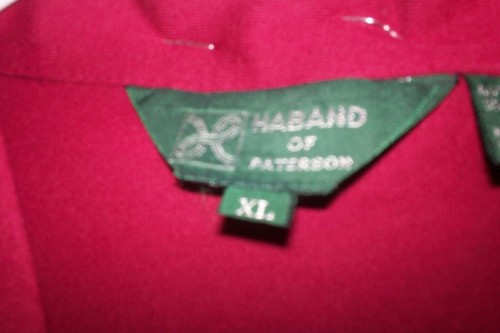 Camisa polo Haband Patterson XL roja profunda mezcla algodón nueva con etiquetas - Imagen 3 de 4