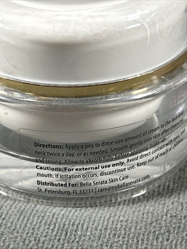 BELLA' SERATA~Revitalizing Moisturizer~1 oz-Hydrating~Factory Sealed~N/W/O/B - Picture 5 of 6