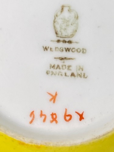 Taza de té de colección rara de madera de cuña pintada a mano hueso chino pavo real 4 oz - Imagen 8 de 9