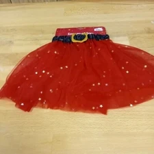 New Dog or Cat Red Santa Claus Christmas TuTu Skirt Costume One Size