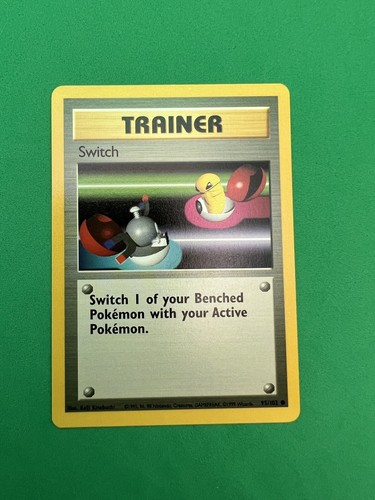 TRAINER - Switch - 95/102 - Base Set - Pokemon Card - Unlimited Edition - NM - 第 1/2 張圖片