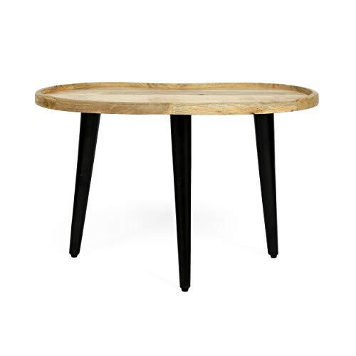 313710 Coffee Table, Black + Natural - Picture 8 of 8
