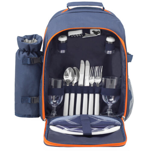 anndora® Camping Picknick Rucksack Bagpack Kühltasche 2 Personen Campingeschirr - Bild 14 von 85