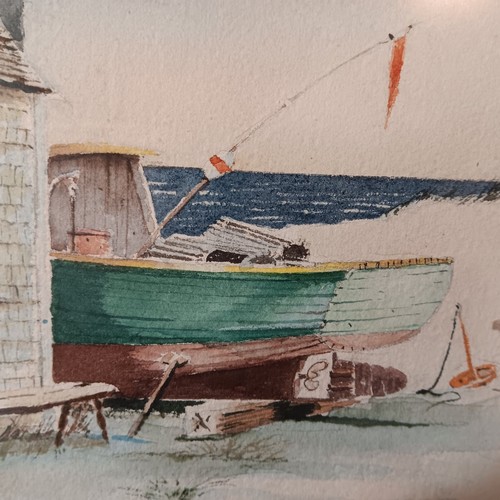 D. Cary Dodd (Cape Cod) Original "Salt Haven" 27" x 22 1/2" Aquarell Gemälde - Bild 4 von 8
