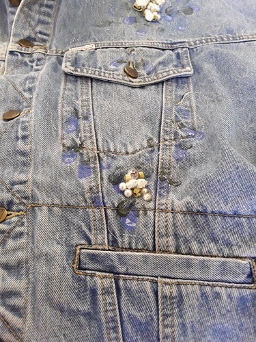 Vtg Guess Womens Georges Marciano Denim Jean Jacket Made in USA Size S - Picture 11 of 11