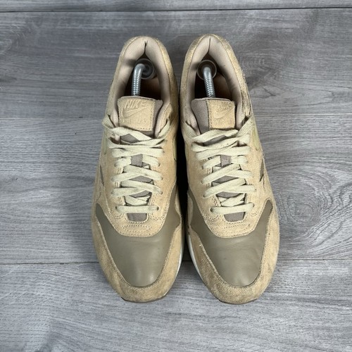 Nike Turnschuhe Herren khaki UK Größe 9 Air Max 1 Premium hellbraun Wildleder AH9902-201 - Bild 3 von 7