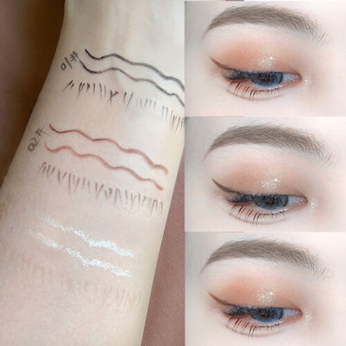 2 In 1 Eyeliner Pencil Ultra-slim Liquid Eye Liner Pearlescent Silkworm Gel Pen - Picture 6 of 15