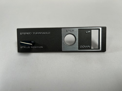 Vintage Originale Pioneer PL-15D-II Giradischi Stop Up Down Faceplate Tag Parte (A5) - Foto 3 di 4