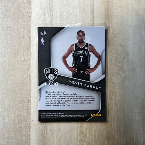 Kevin Durant Card 2020-21 NBA Panini Prizm Dominance #14 NBA Basketball Nets - Bild 2 von 2