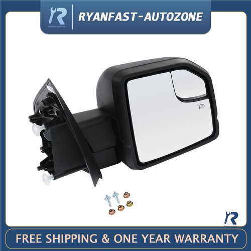 Mirror Passenger Right Side Heated Textured Manual Folding For 15-18 Ford F-150 - Picture 1 of 15